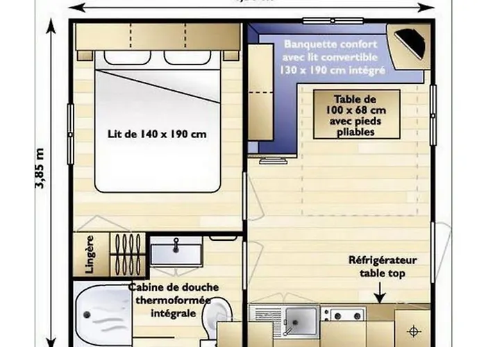 Mobil-home Confortable Pour Un Couple - Api-1-52-2031 Grayan-et-l'Hopital